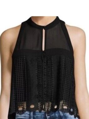 Free People Rory Lace Top EUC